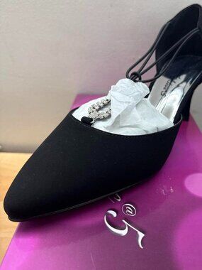 Easy Street Moonlight Women's Black Suede Shoes Size 9.5